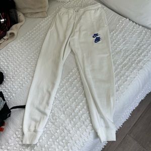 White Nike sweatpants